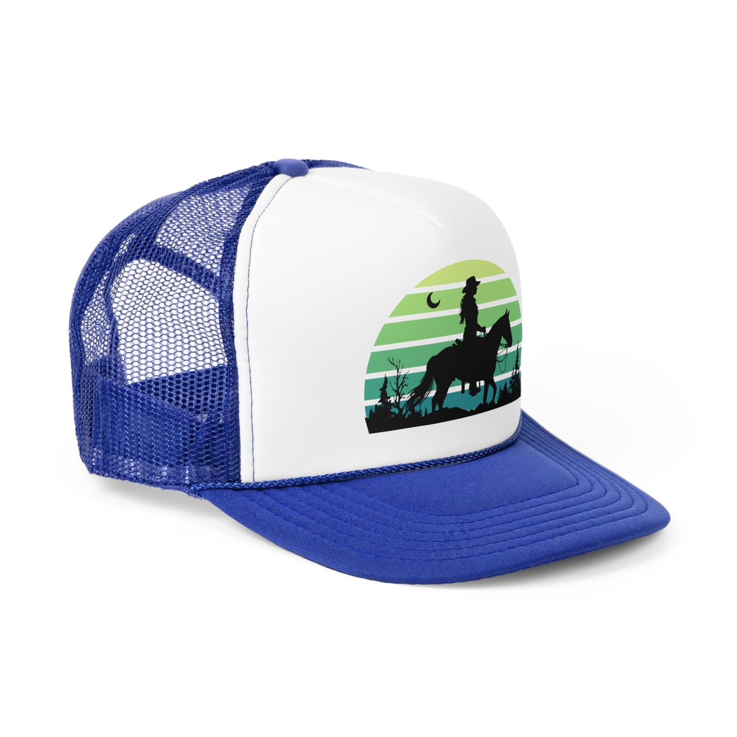Cowgirl in the night Trucker Caps