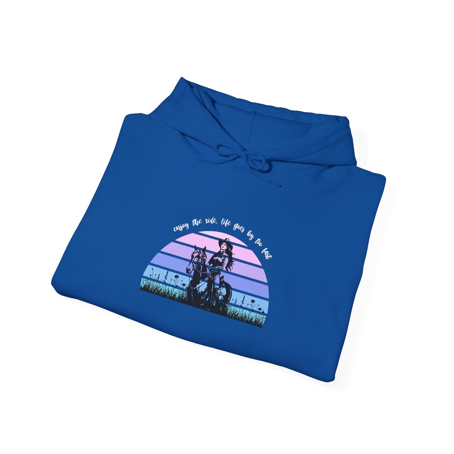 Enjoy the ride, life goes by too fast Unisex Heavy Blend™ Hooded Sweatshirt