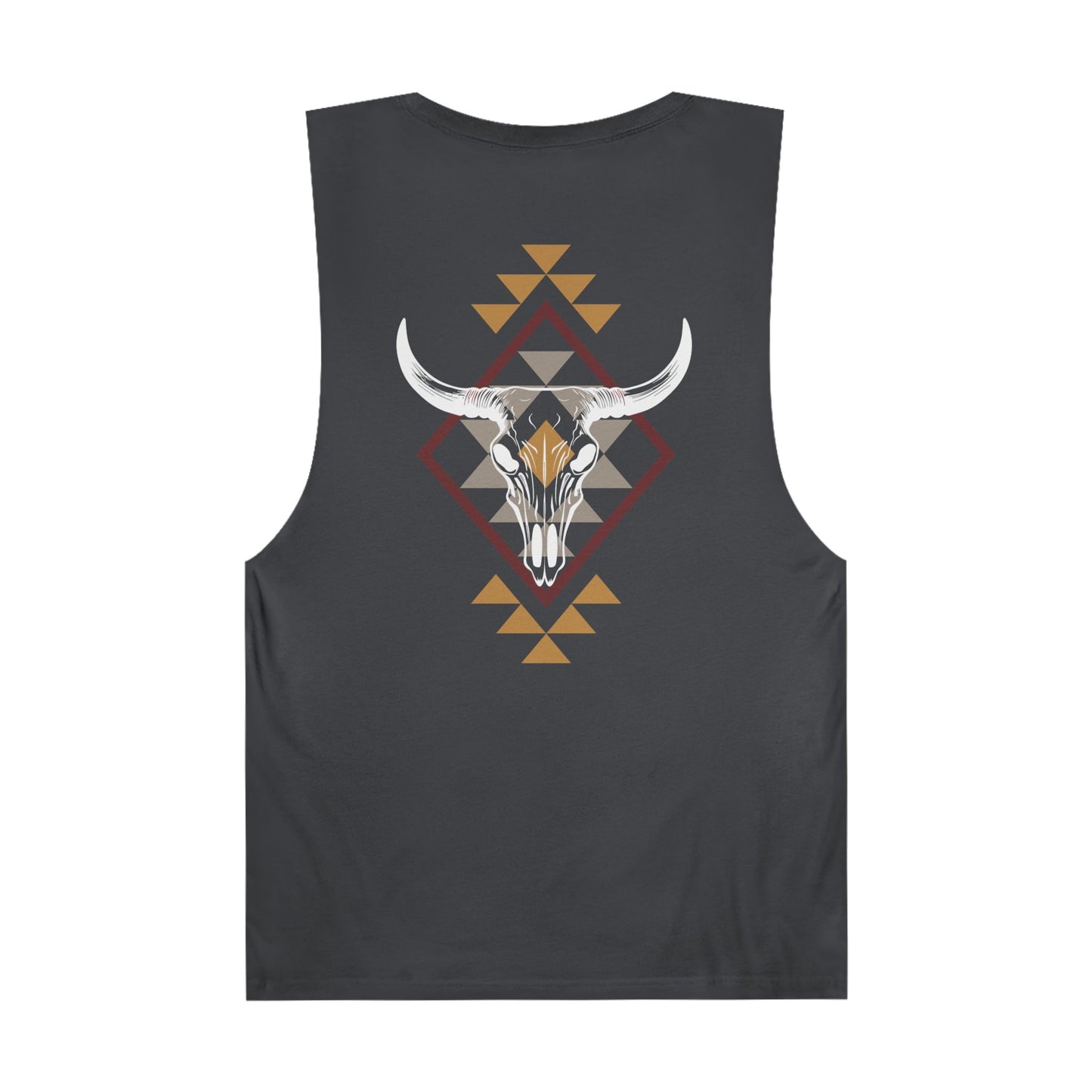 Cow skull western print Unisex Barnard Tank