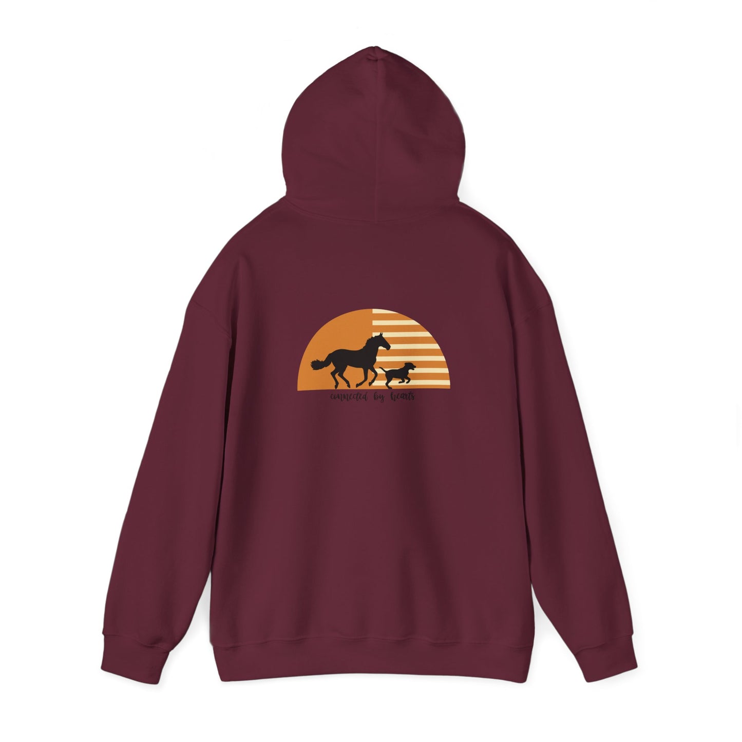 Connected by heart Unisex Heavy Blend™ Hooded Sweatshirt