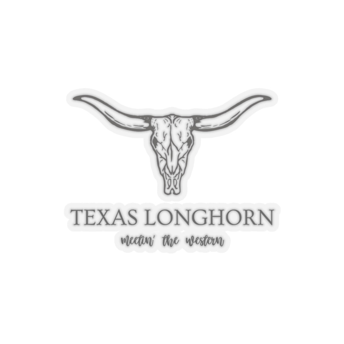 Texas longhorn Kiss-Cut Stickers