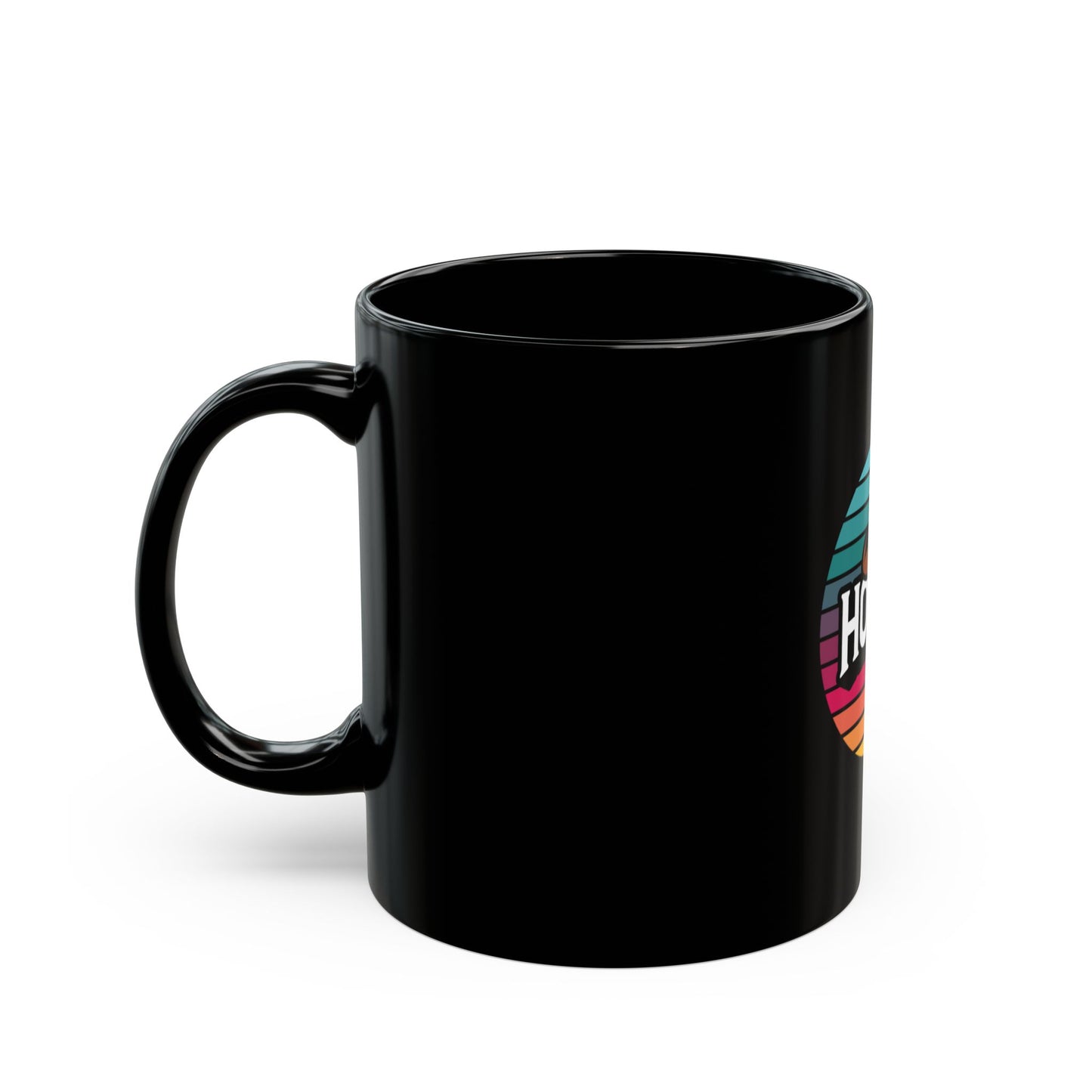 Howdy bitch colourful Black Mug (11oz, 15oz)