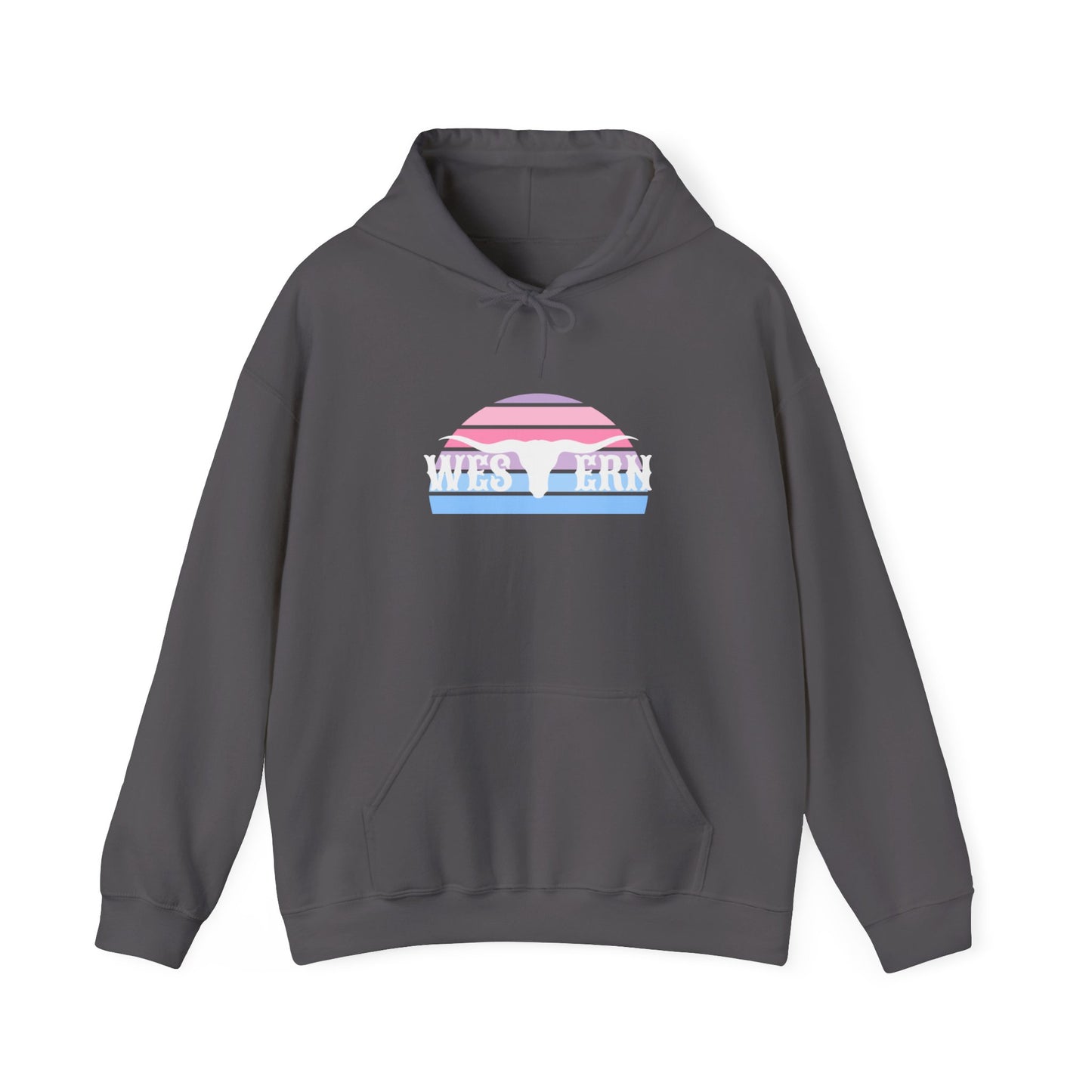 Western longhorn Unisex Heavy Blend™ Hooded Sweatshirt
