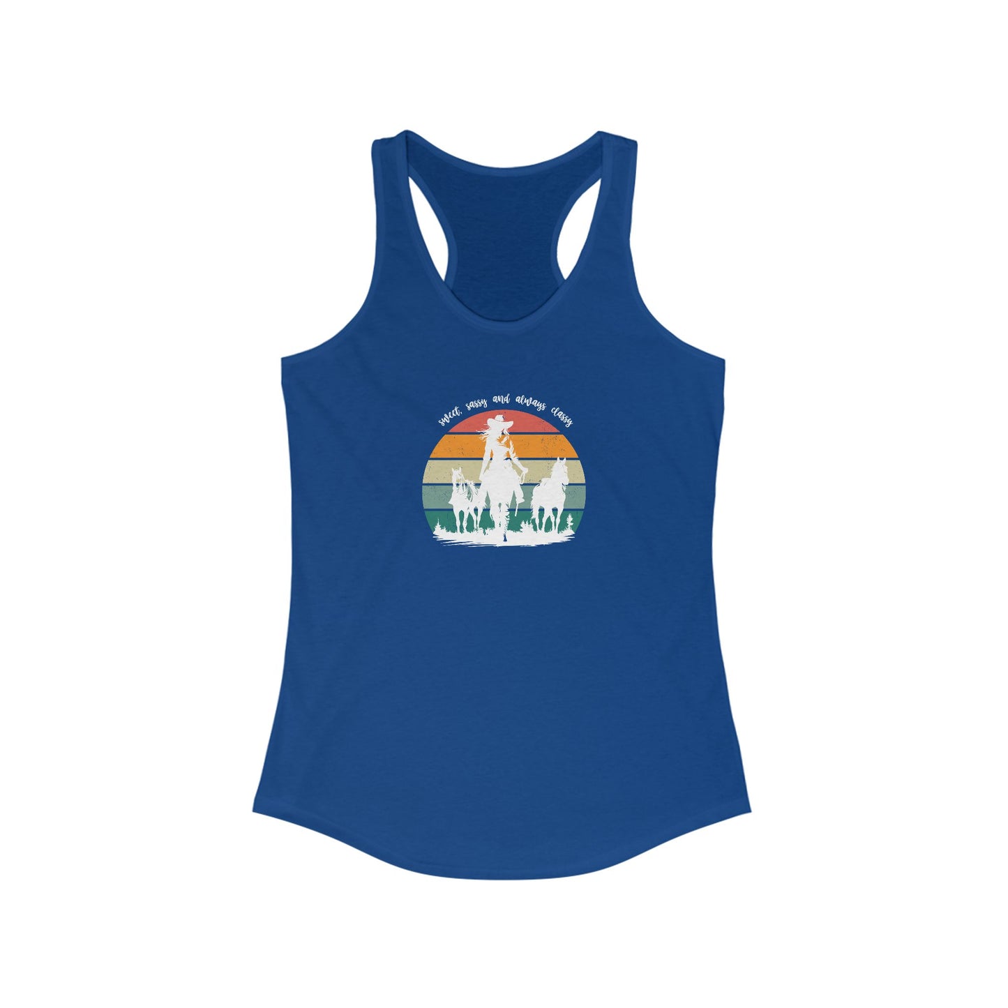 Sweet, sassy and always classy Women's Ideal Racerback Tank