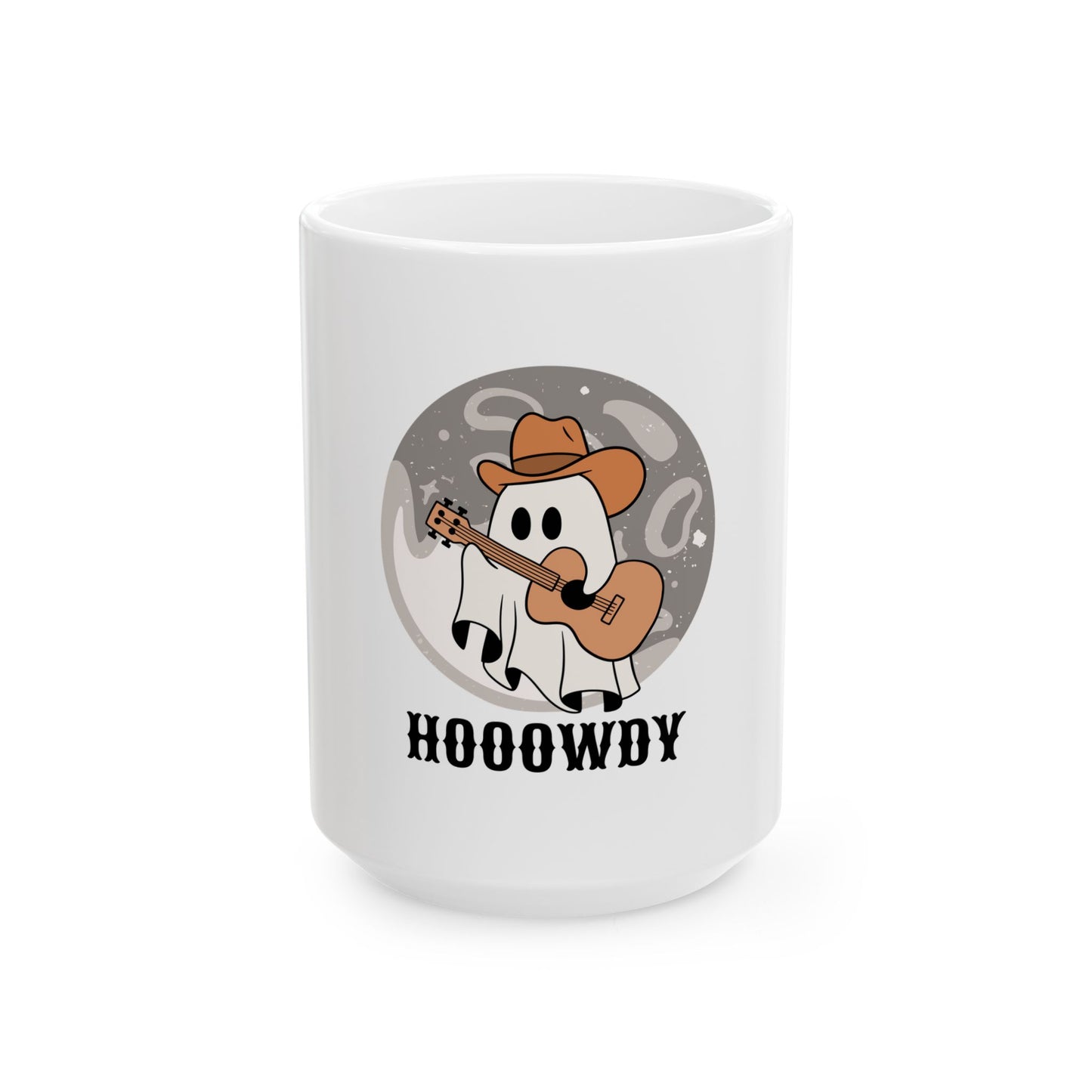 Howdy Halloween ghost Mug, (11oz, 15oz)
