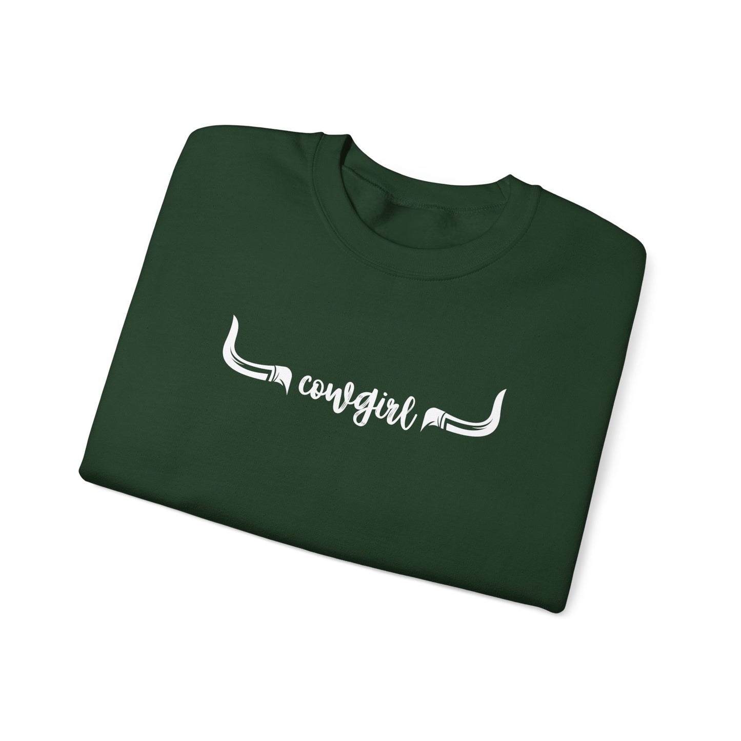 Cowgirl longhorns Unisex Heavy Blend™ Crewneck Sweatshirt