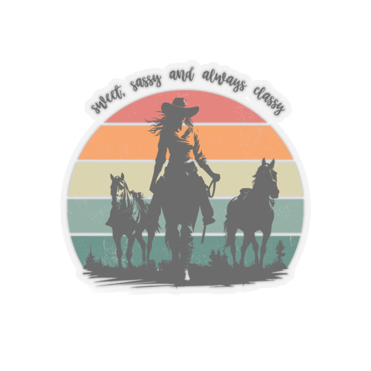 Sweet, sassy and always classy Kiss-Cut Stickers