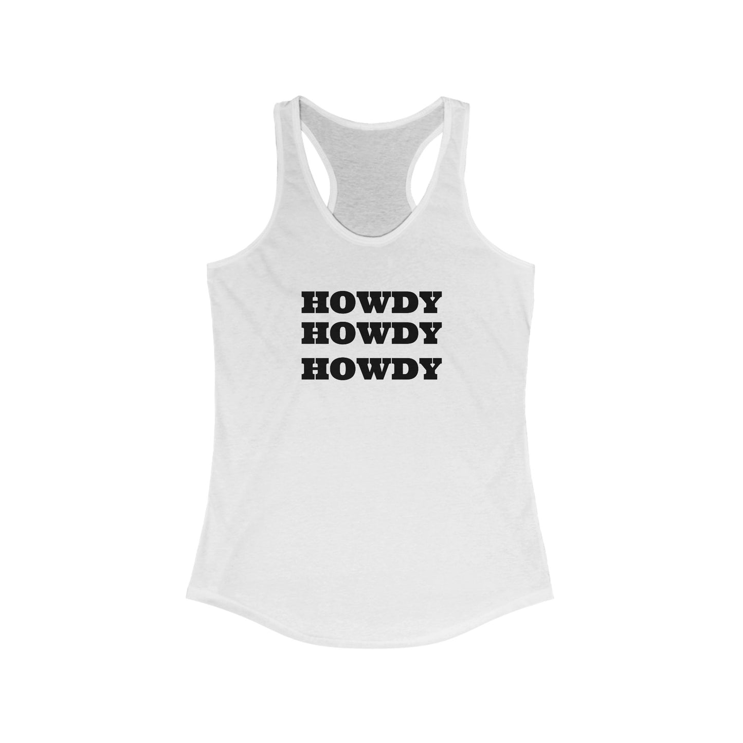 Howdy Women's Ideal Racerback Tank