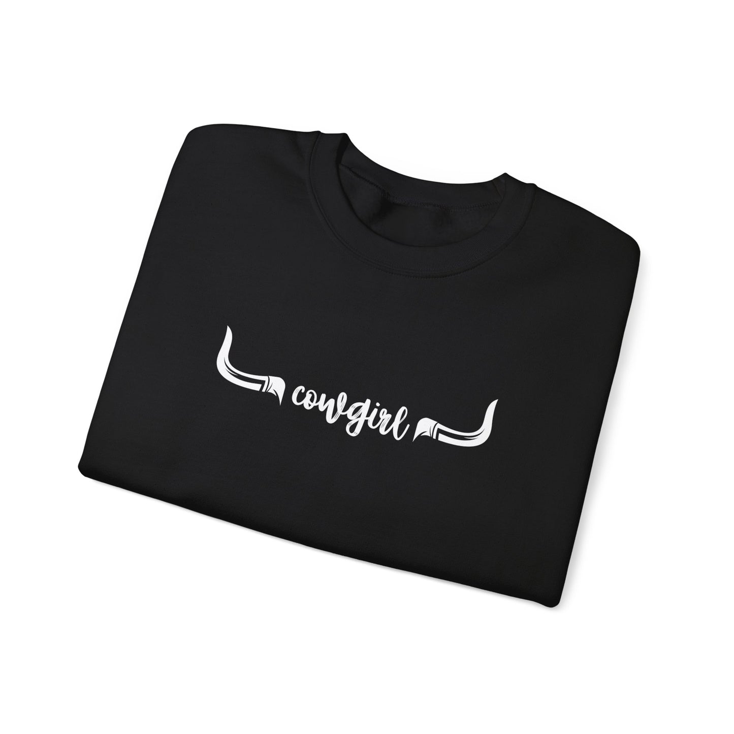 Cowgirl longhorns Unisex Heavy Blend™ Crewneck Sweatshirt