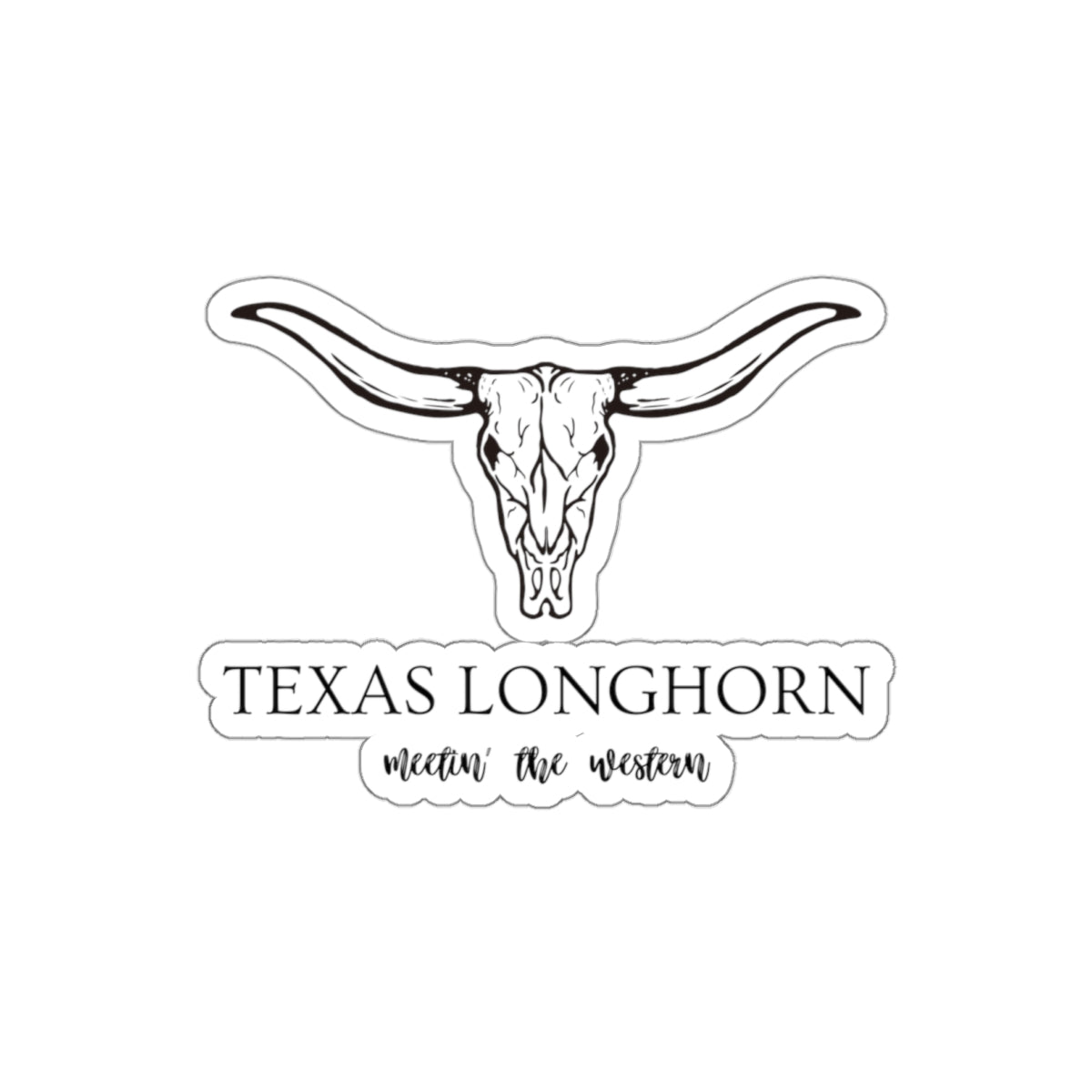 Texas longhorn Kiss-Cut Stickers