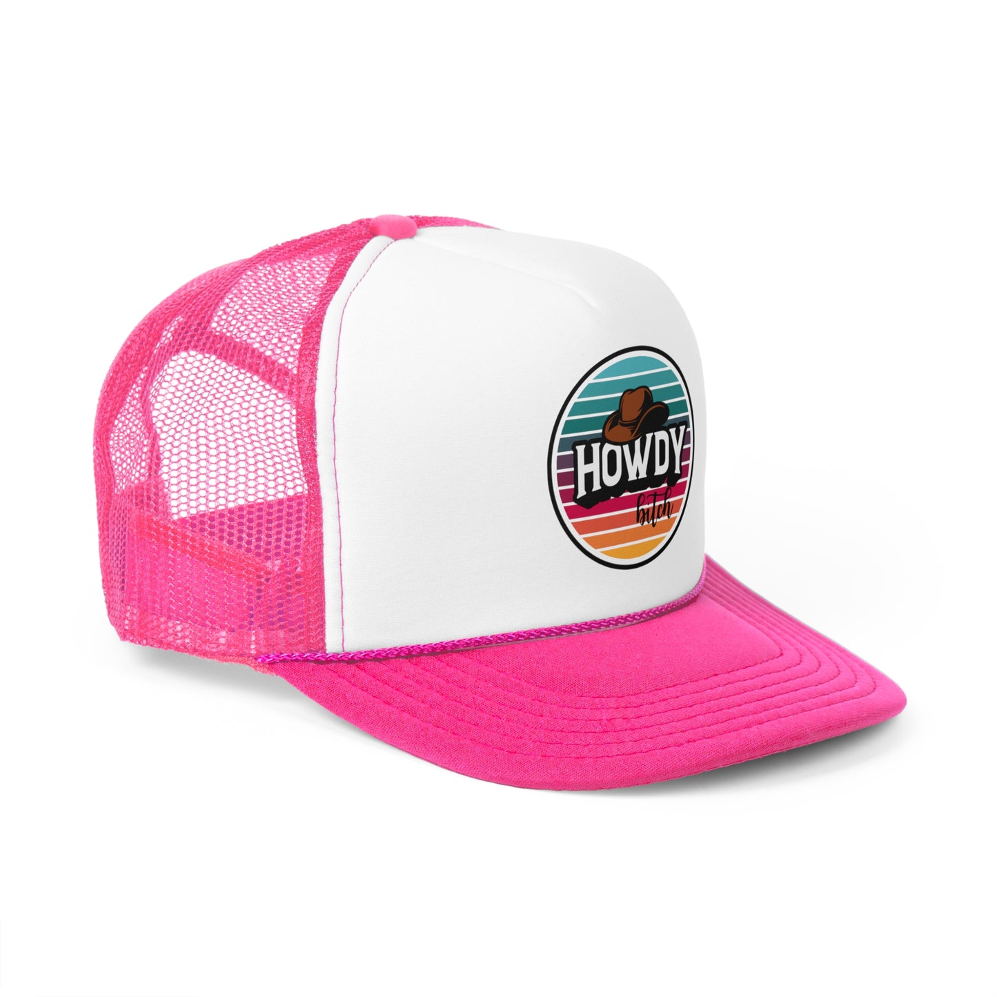 Howdy bitch colourful Trucker Caps