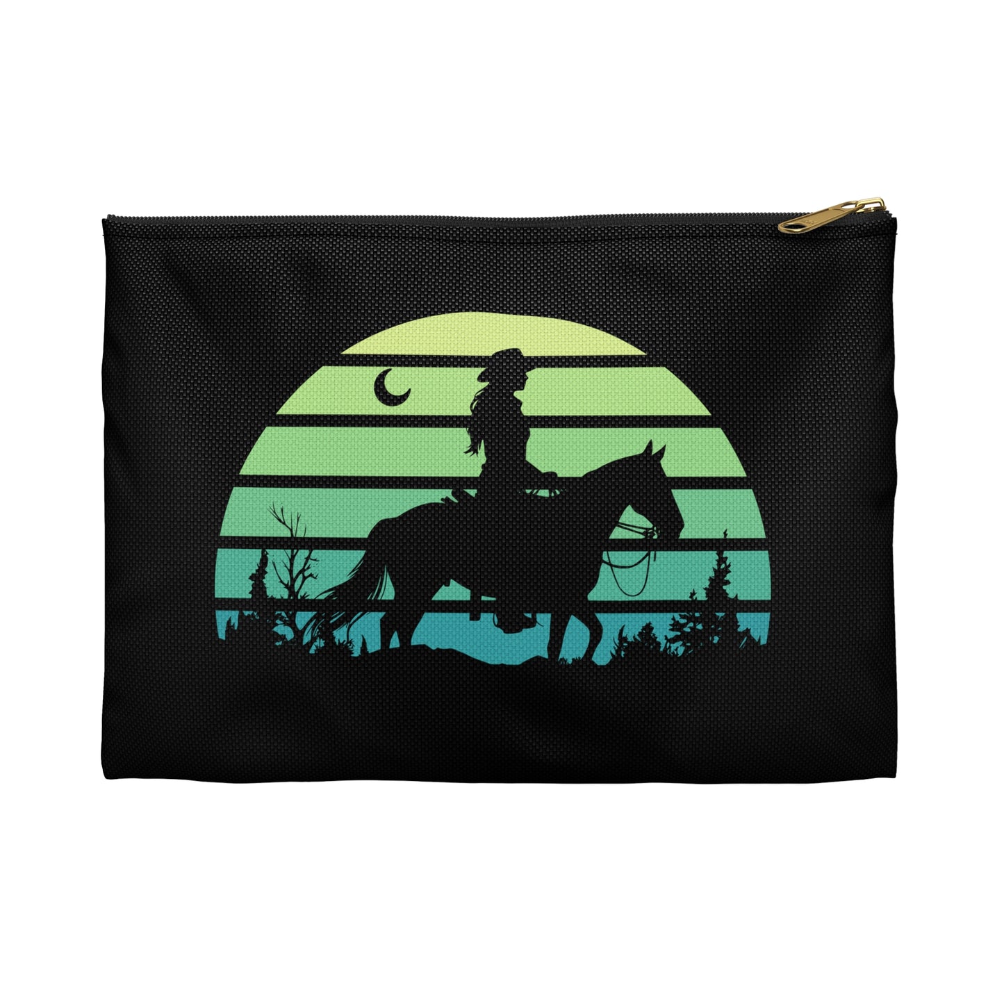 Cowgirl in the night Accessory Pouch