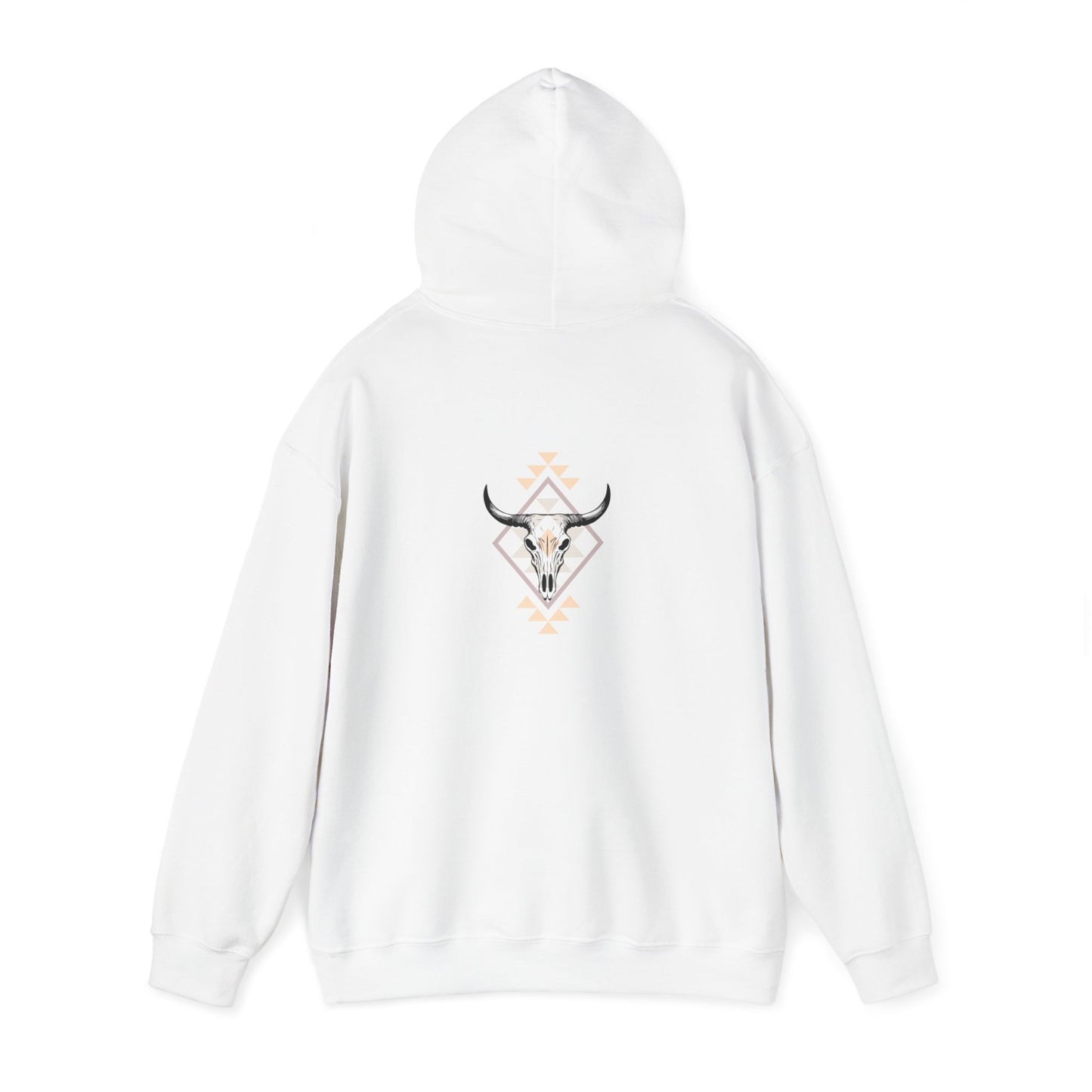Cow skull western print Unisex Heavy Blend™ Hooded Sweatshirt