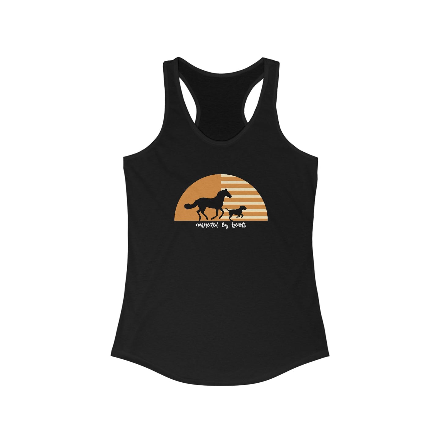 Connected by heart Women's Ideal Racerback Tank