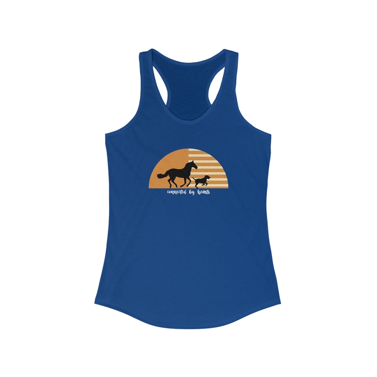 Connected by heart Women's Ideal Racerback Tank