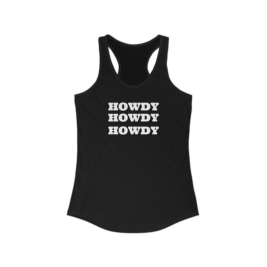 Howdy Women's Ideal Racerback Tank