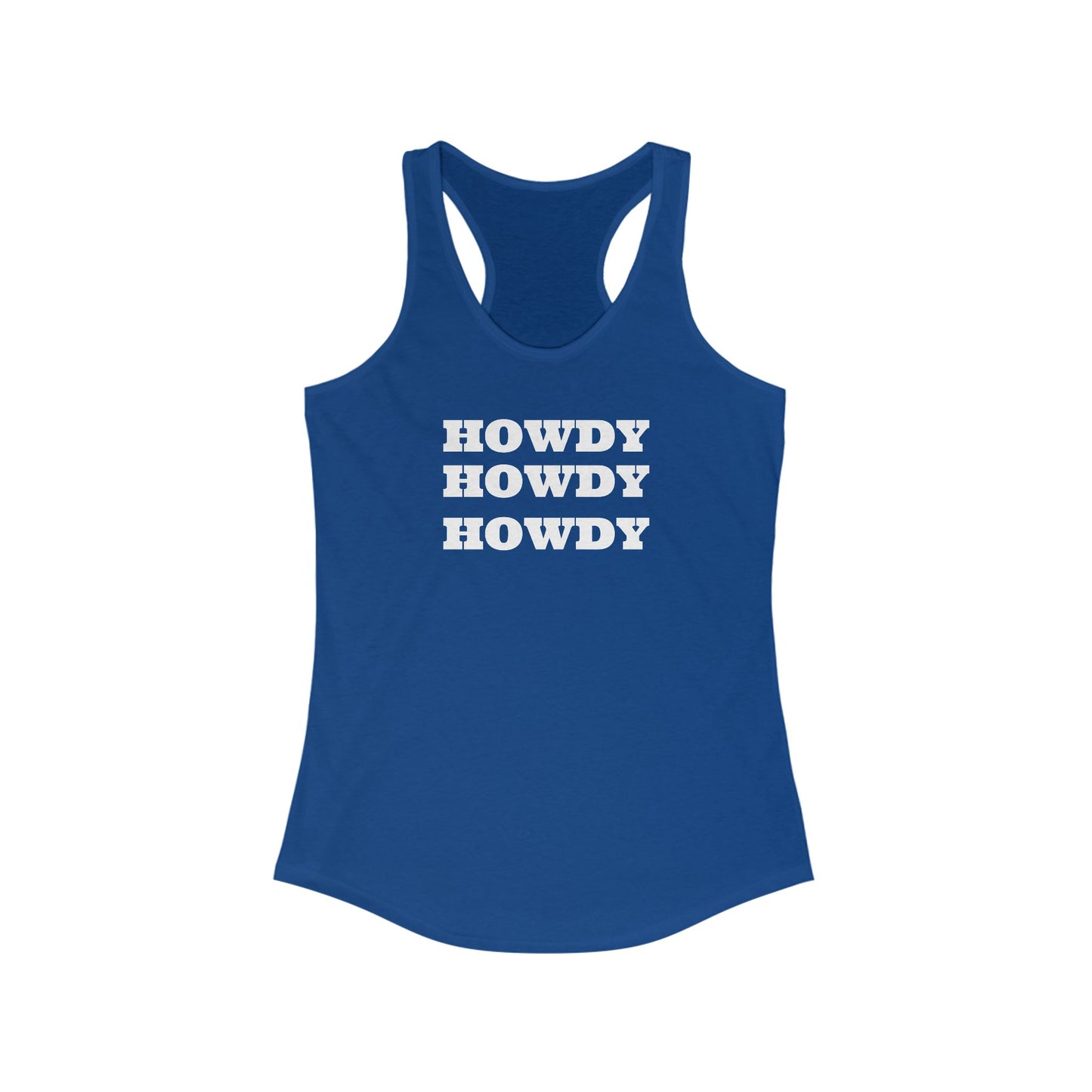 Howdy Women's Ideal Racerback Tank