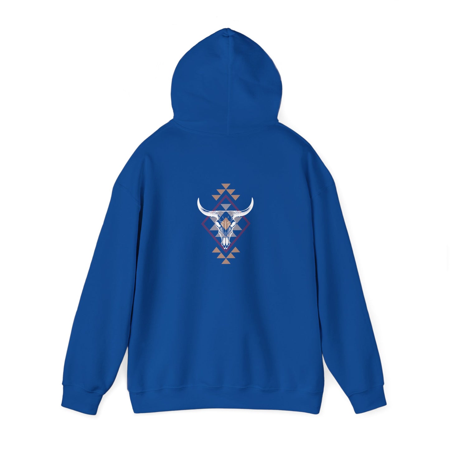 Cow skull western print Unisex Heavy Blend™ Hooded Sweatshirt
