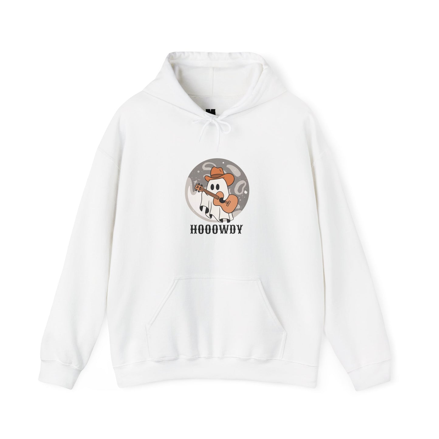 Howdy Halloween ghost Unisex Heavy Blend™ Hooded Sweatshirt