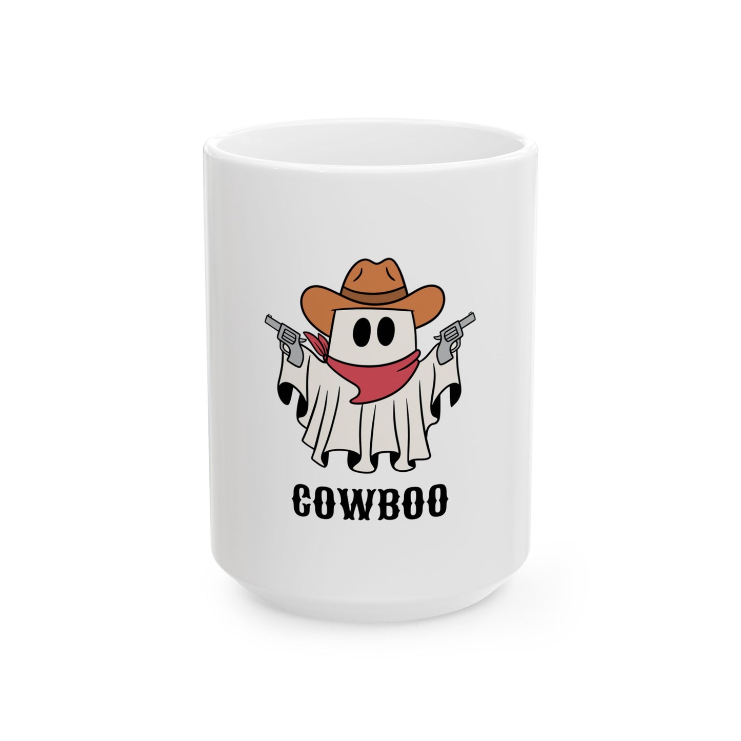 Cowboy Halloween ghost Mug, (11oz, 15oz)