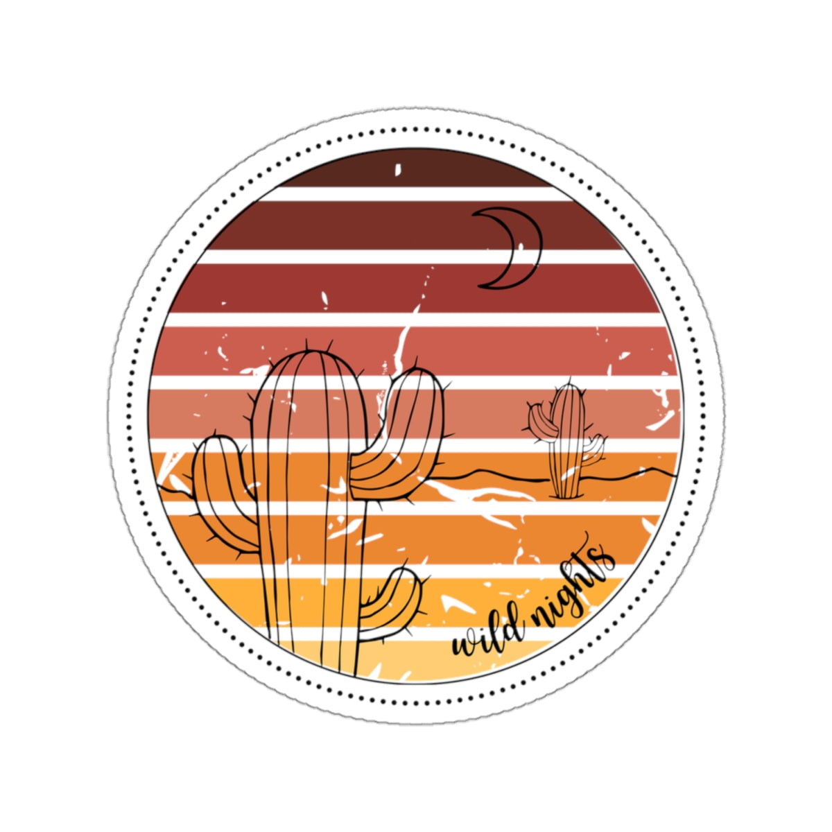 Wild nights Kiss-Cut Stickers