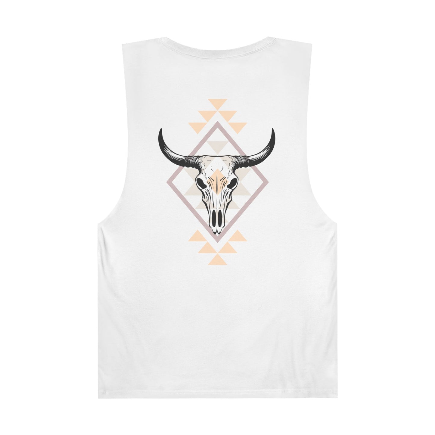 Cow skull western print Unisex Barnard Tank