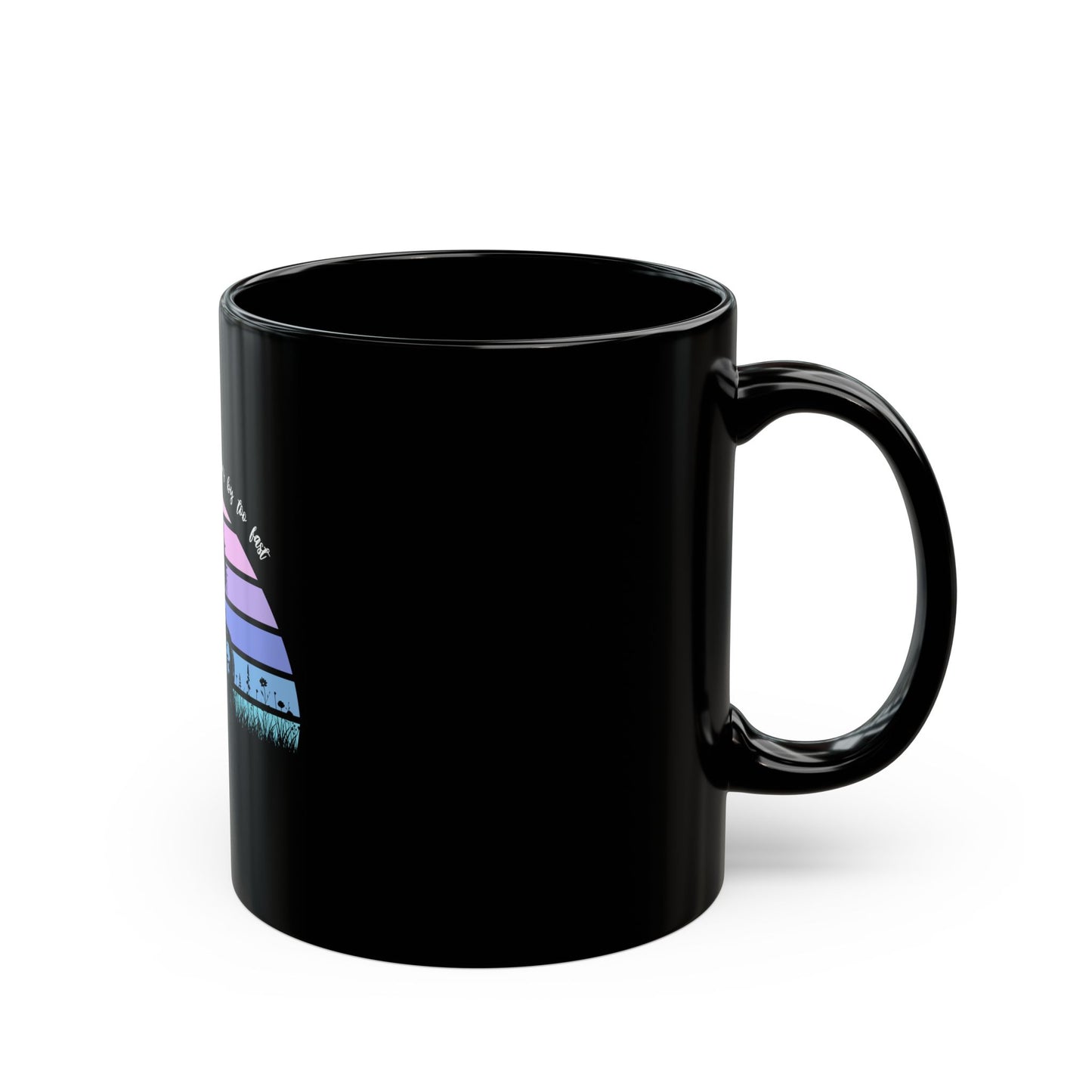Enjoy the ride, life goes by too fast Black Mug (11oz, 15oz)