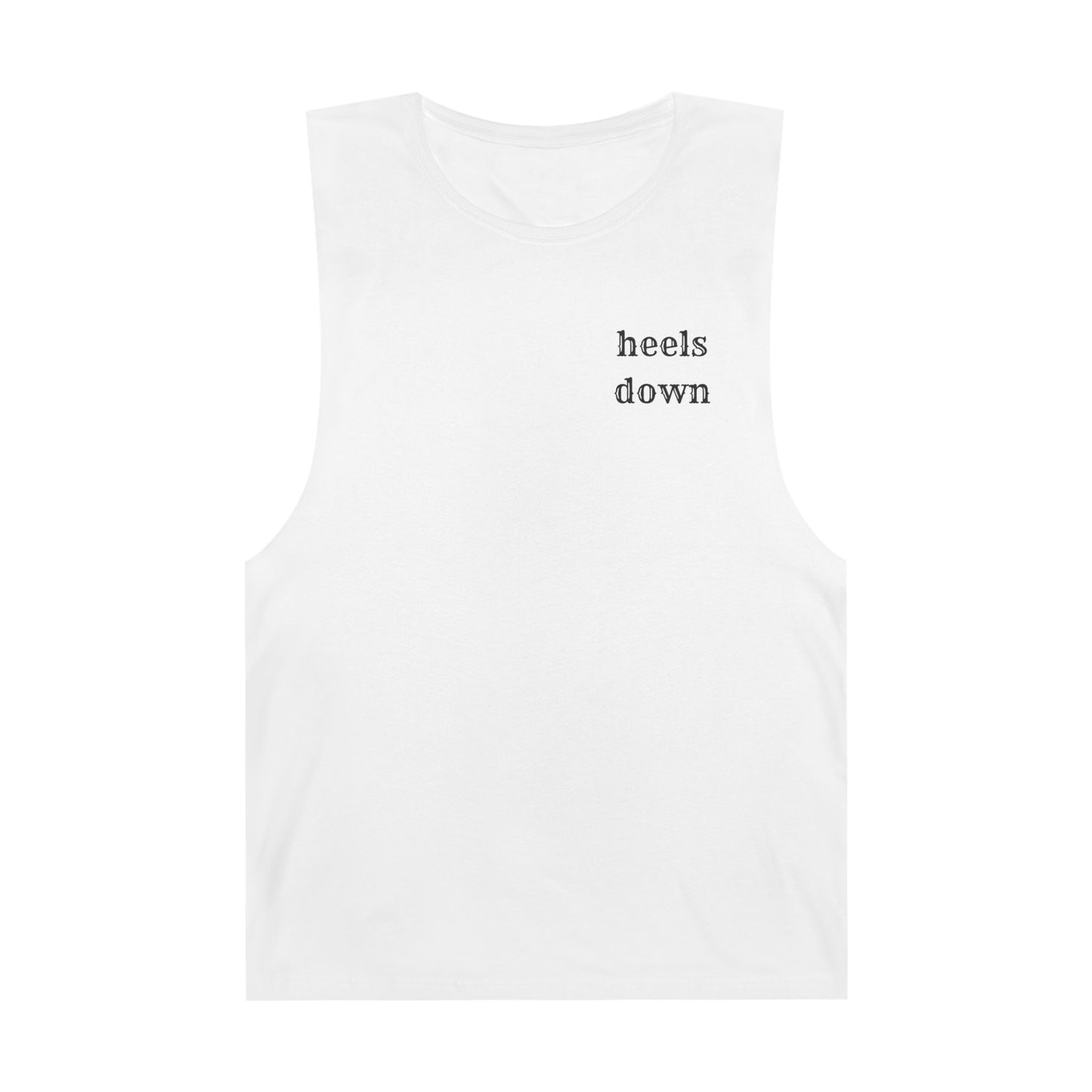 Heels down Unisex Barnard Tank
