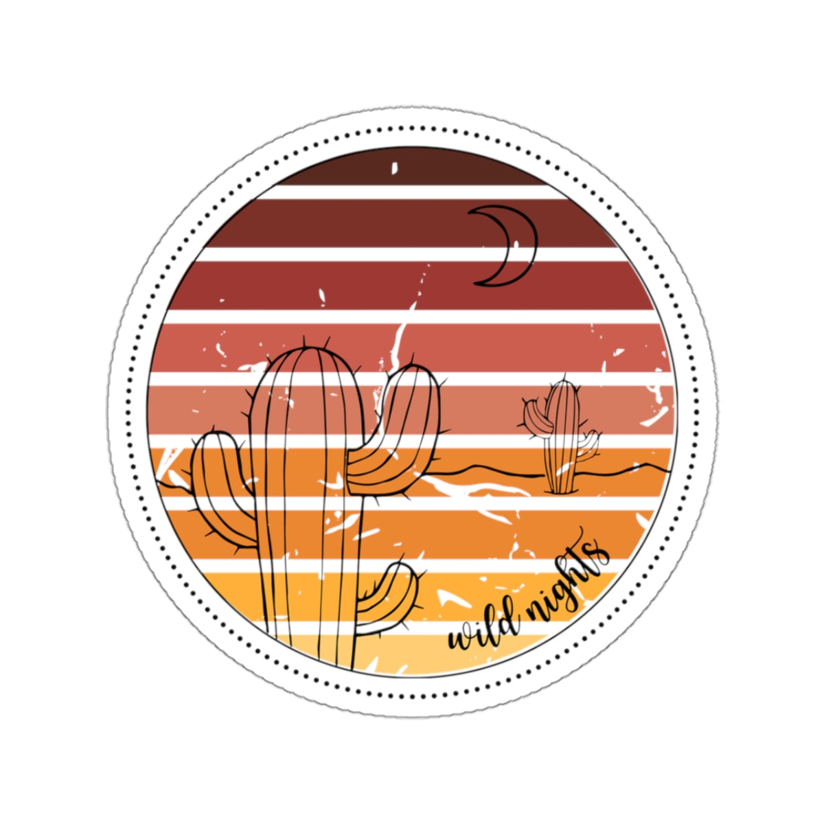 Wild nights Kiss-Cut Stickers