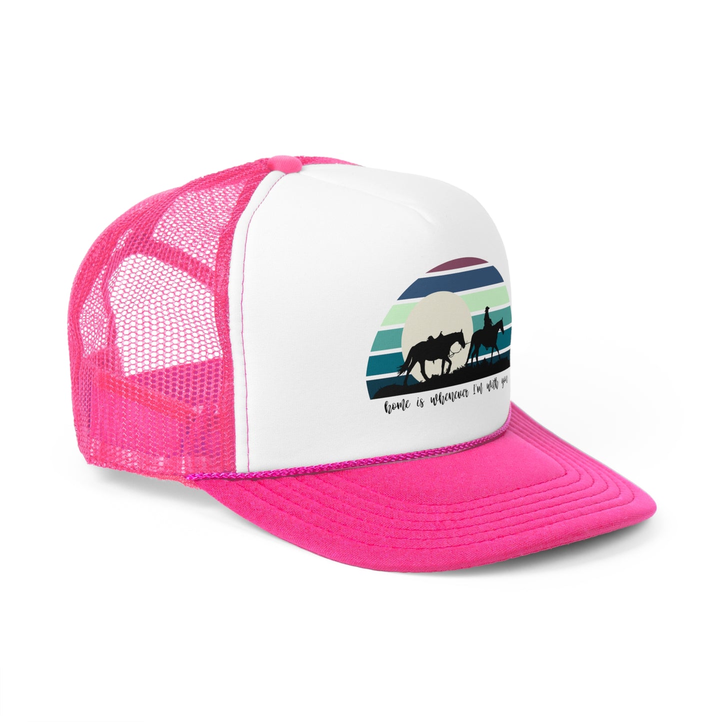 Cowboy and the moon Trucker Caps