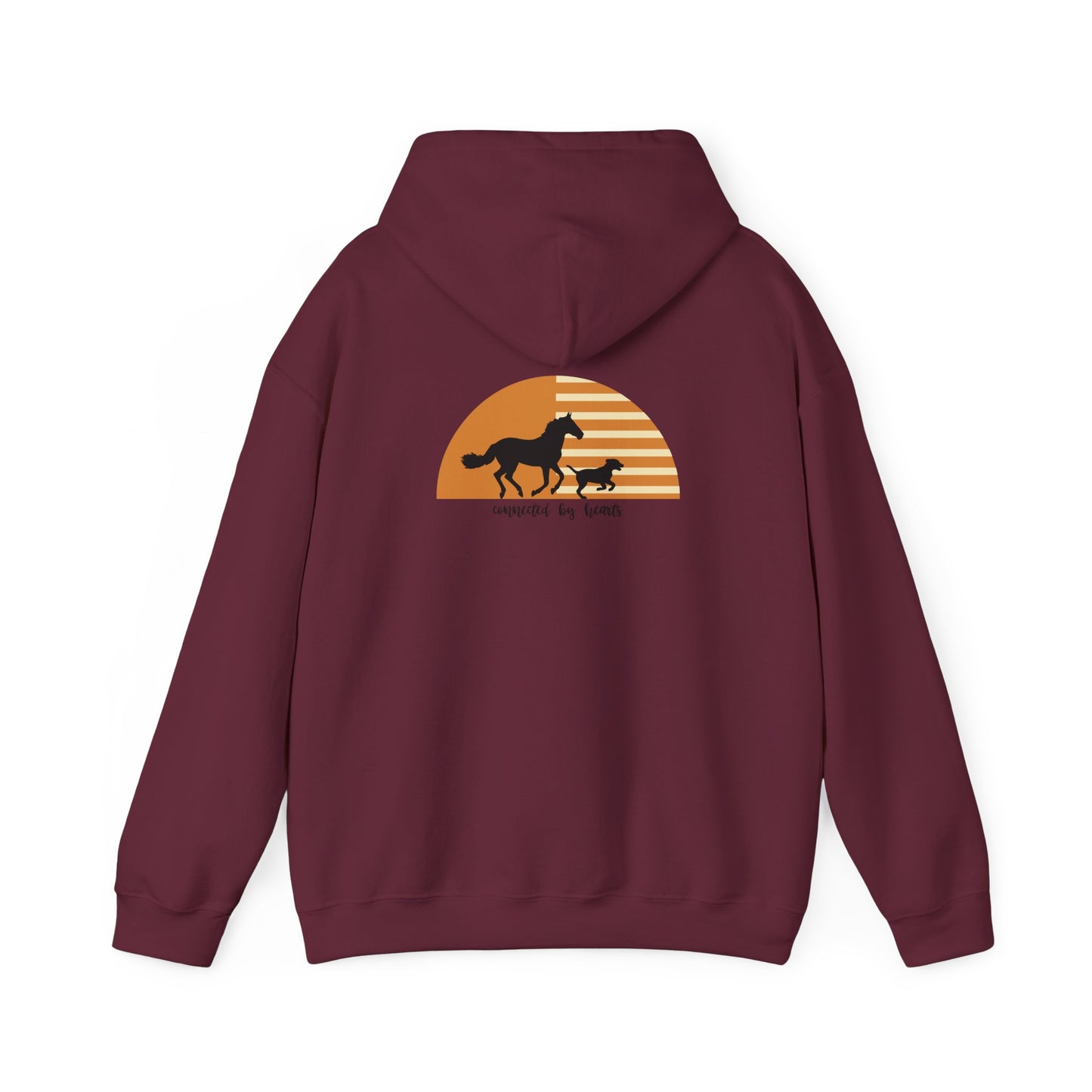Connected by heart Unisex Heavy Blend™ Hooded Sweatshirt