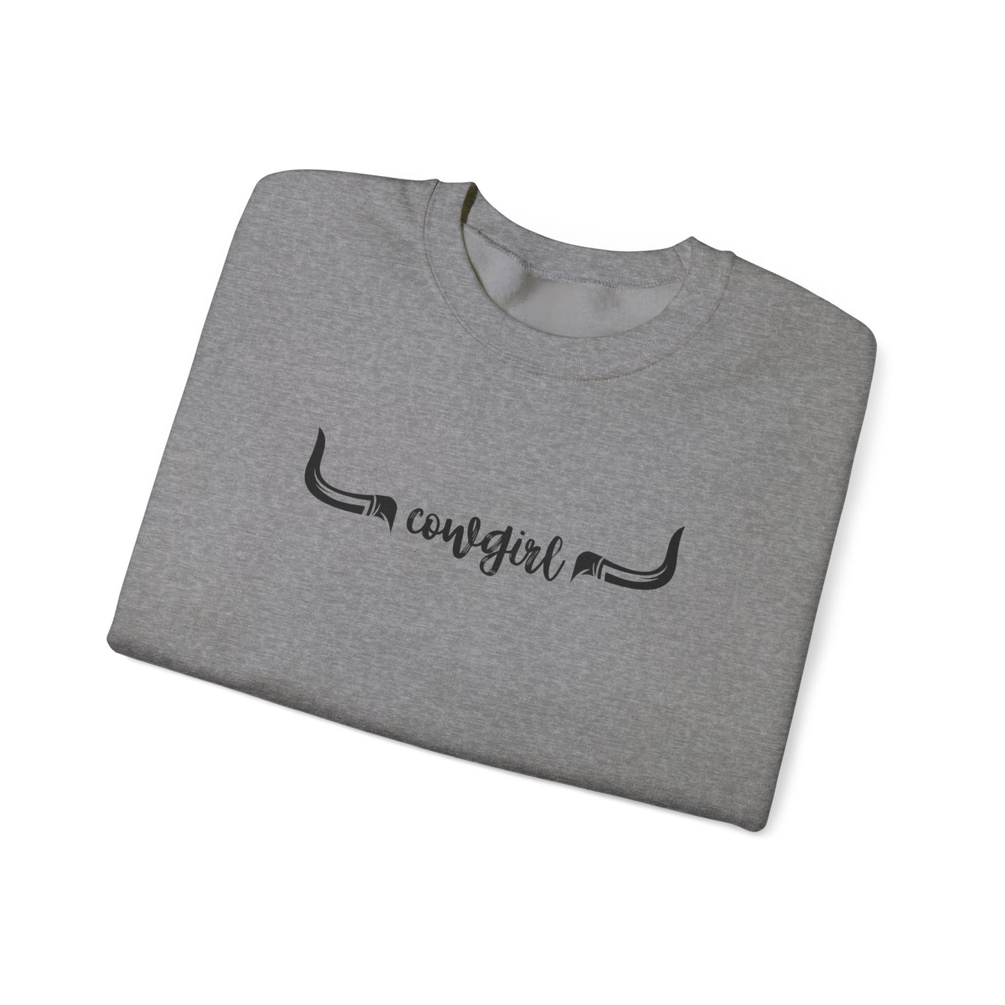 Cowgirl longhorns Unisex Heavy Blend™ Crewneck Sweatshirt