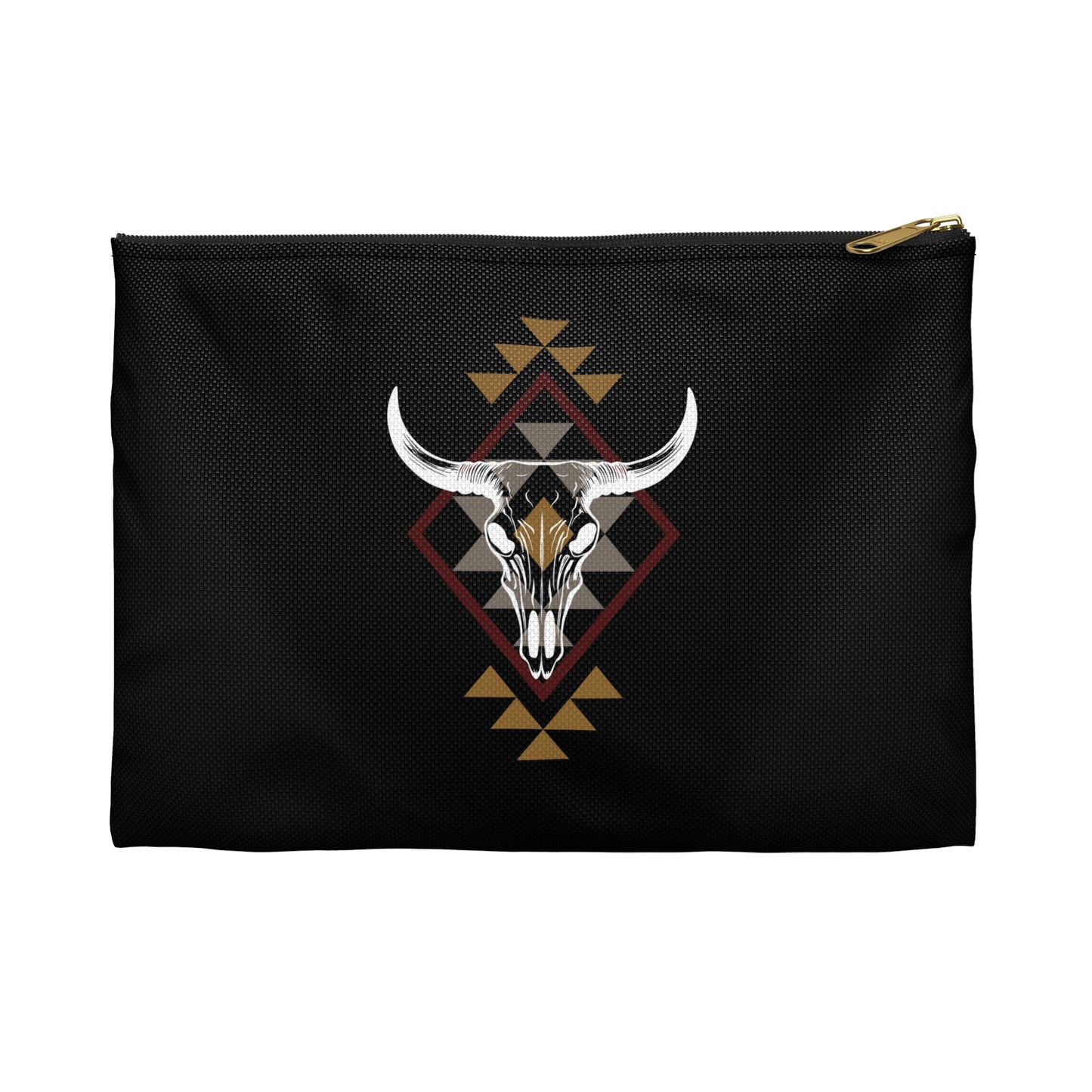 Cow skull western print Accessory Pouch