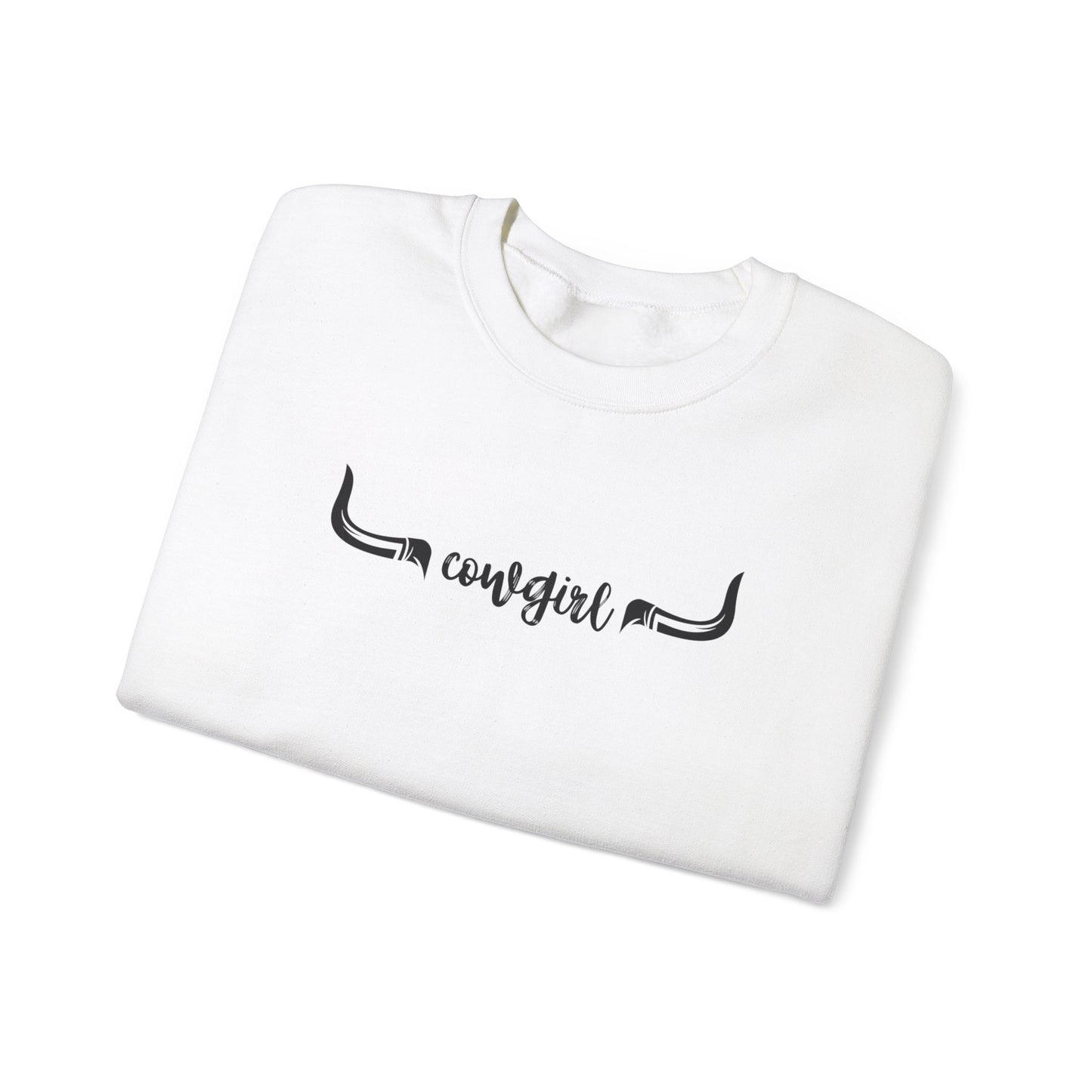 Cowgirl longhorns Unisex Heavy Blend™ Crewneck Sweatshirt