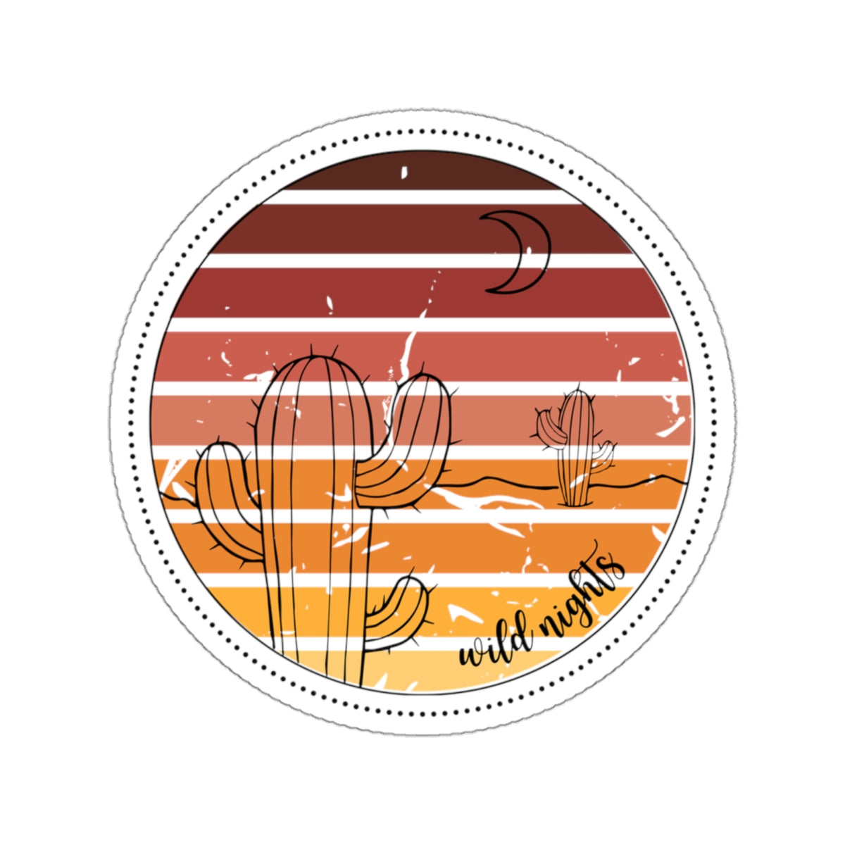 Wild nights Kiss-Cut Stickers