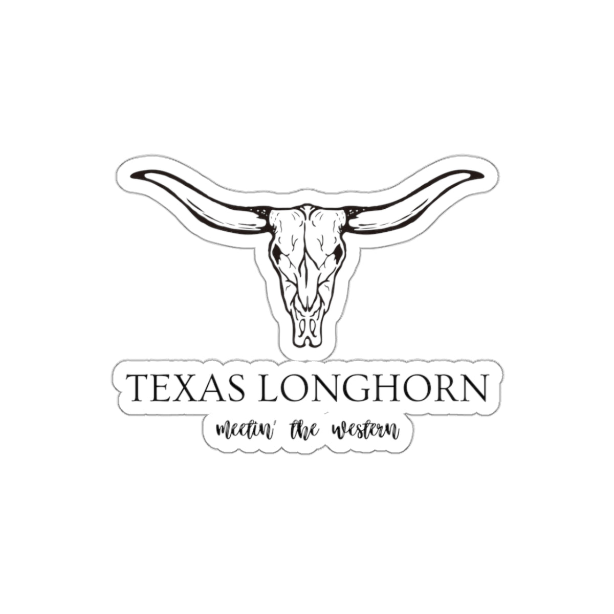 Texas longhorn Kiss-Cut Stickers