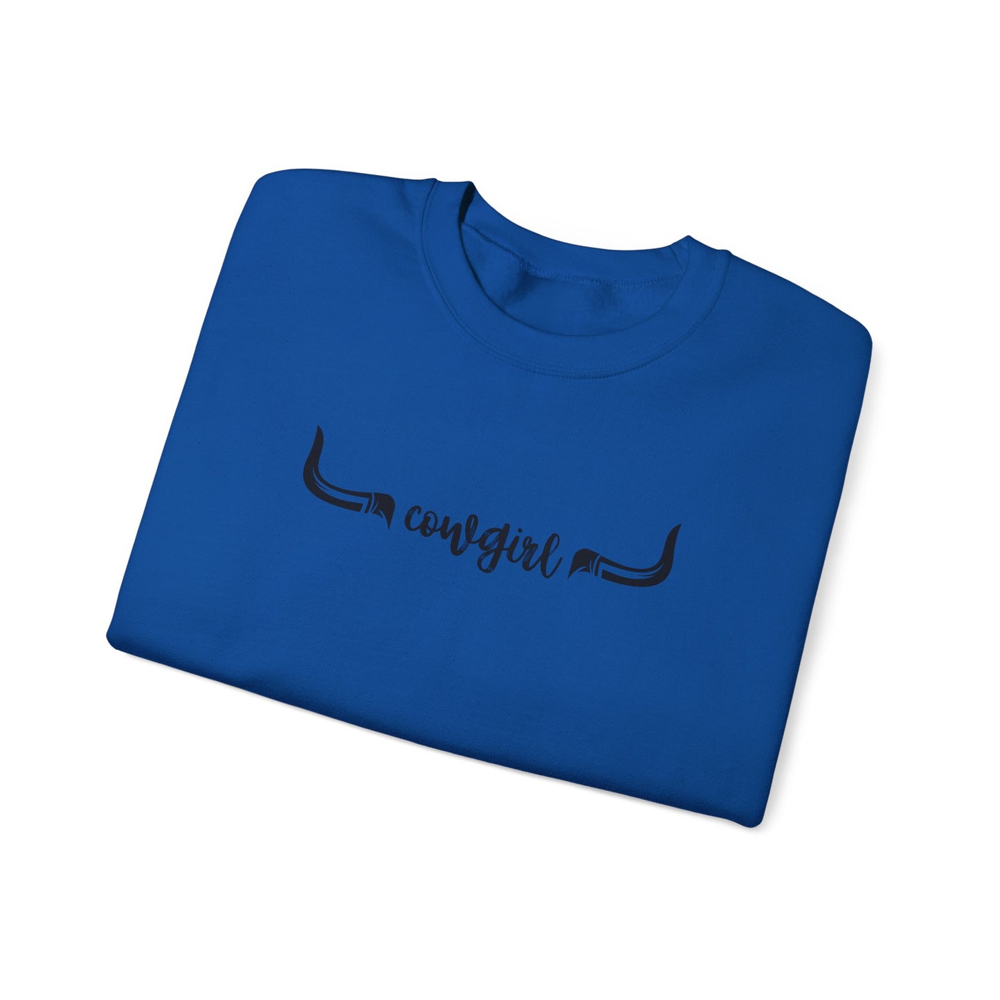 Cowgirl longhorns Unisex Heavy Blend™ Crewneck Sweatshirt