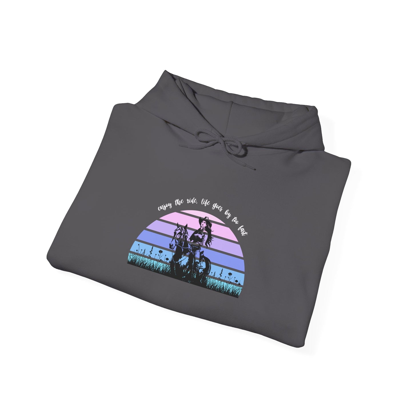 Enjoy the ride, life goes by too fast Unisex Heavy Blend™ Hooded Sweatshirt