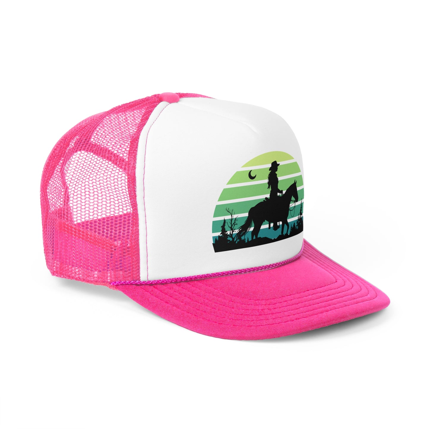 Cowgirl in the night Trucker Caps