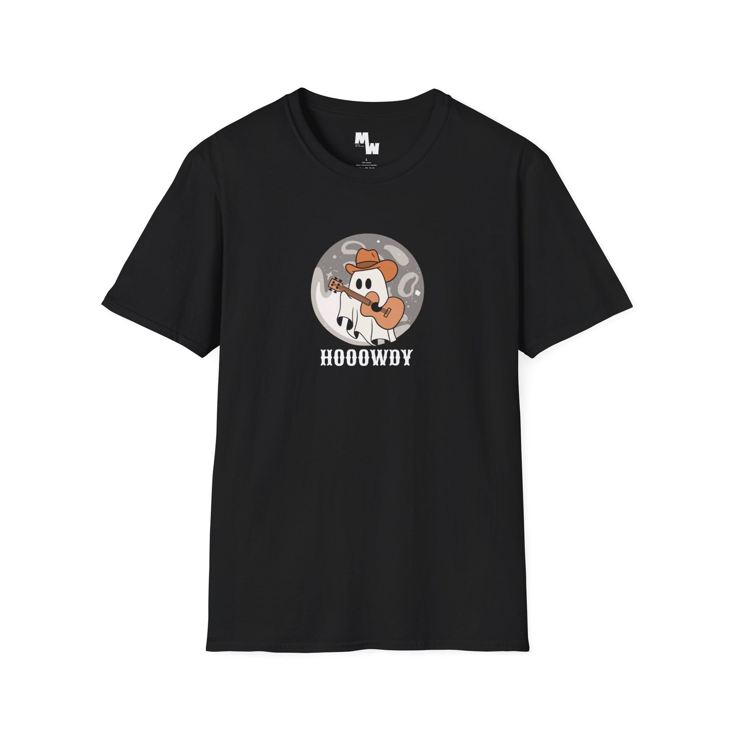 Howdy Halloween ghost Unisex Softstyle T-Shirt