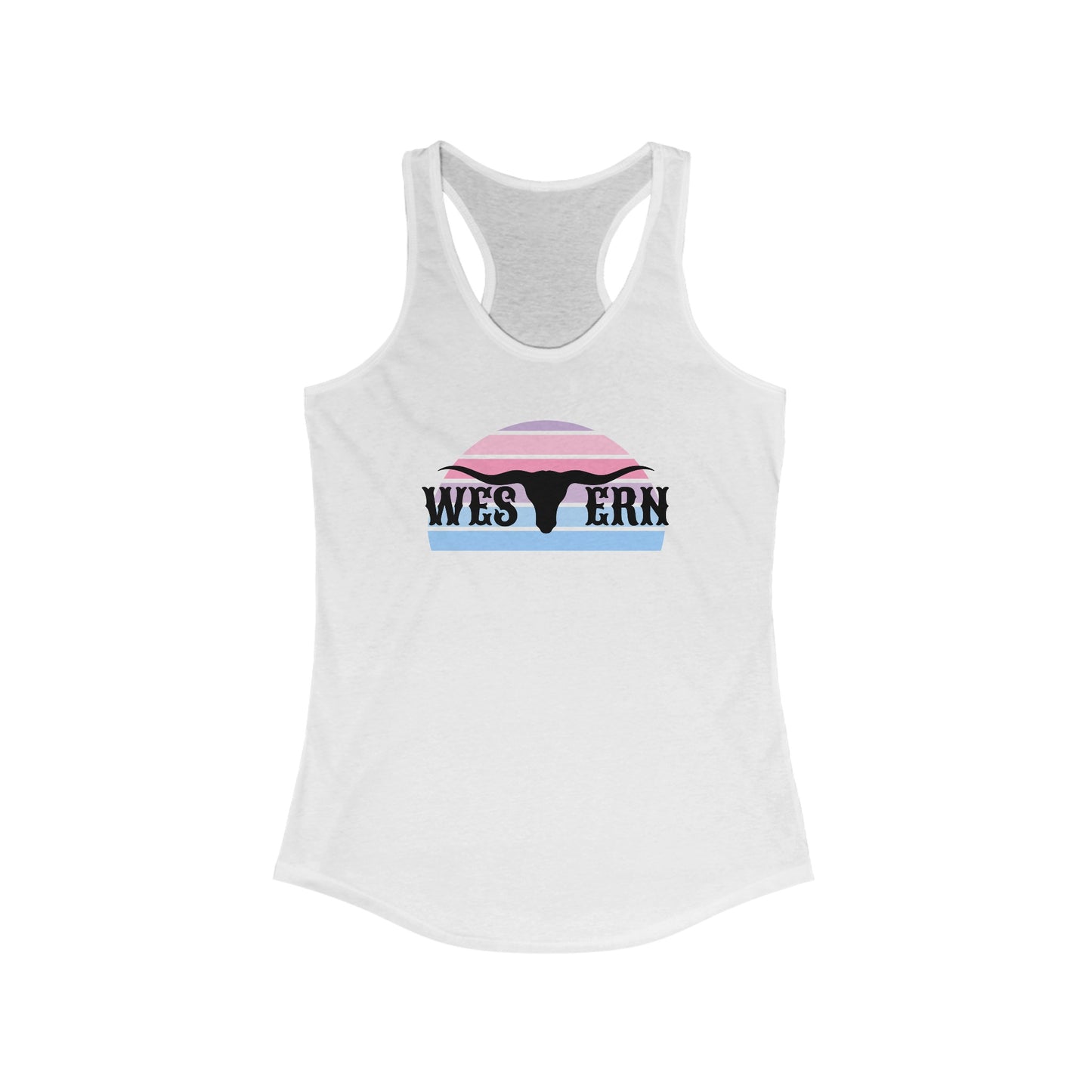 Western longhorn Racerback Tank Top