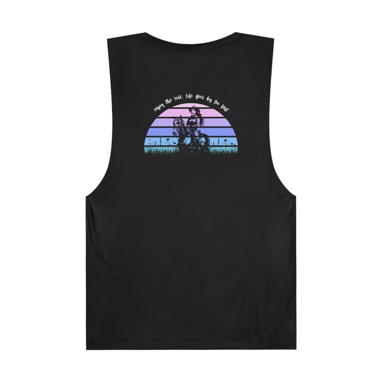 Enjoy the ride, life goes by too fast Unisex Barnard Tank