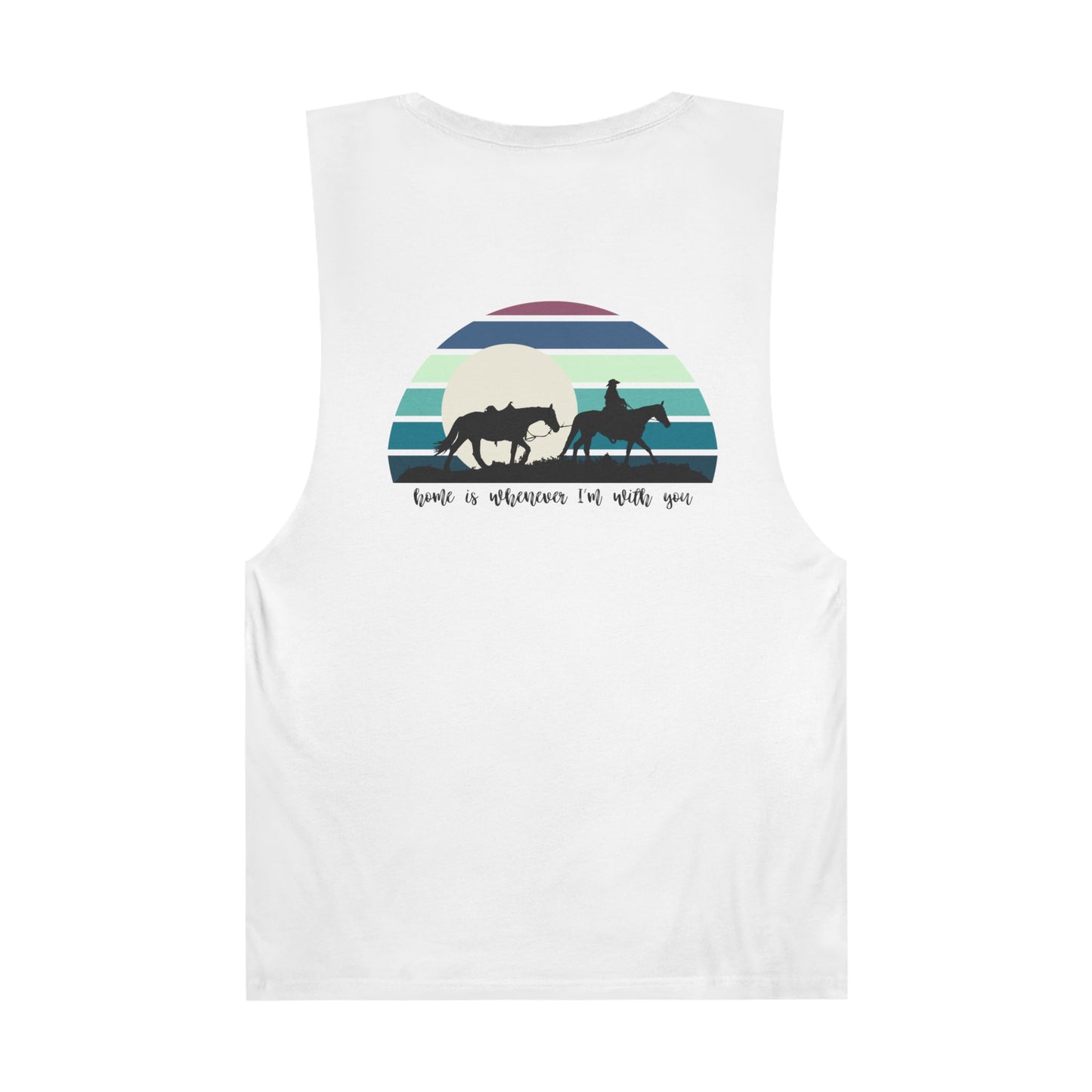 Cowboy and the moon Unisex Barnard Tank