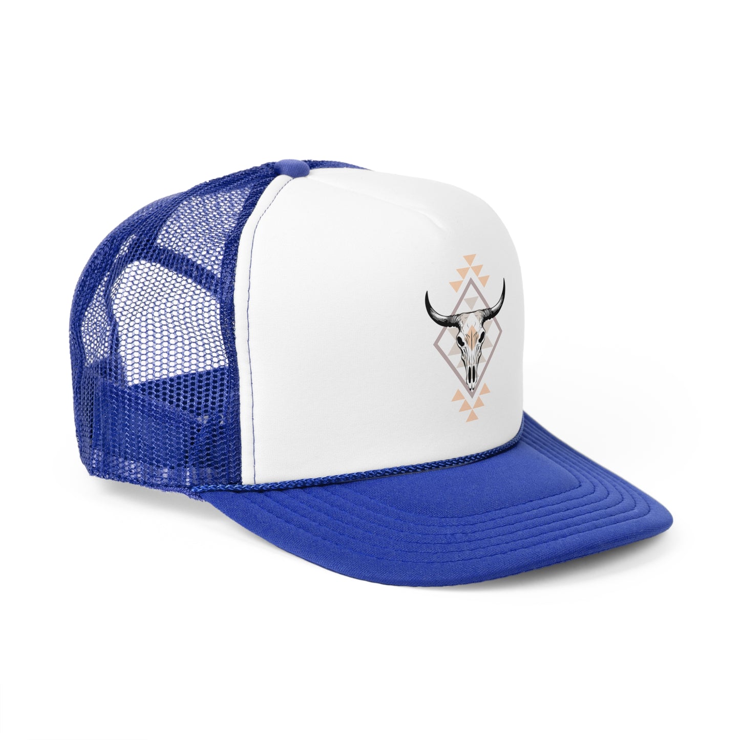 Cow skull western print Trucker Caps