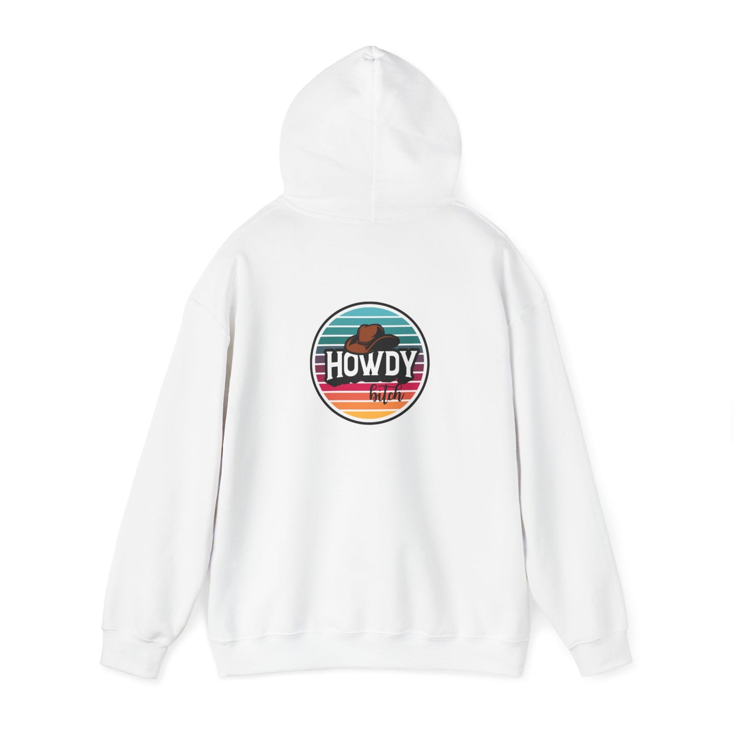 Howdy bitch colourful Unisex Heavy Blend™ Hooded Sweatshirt