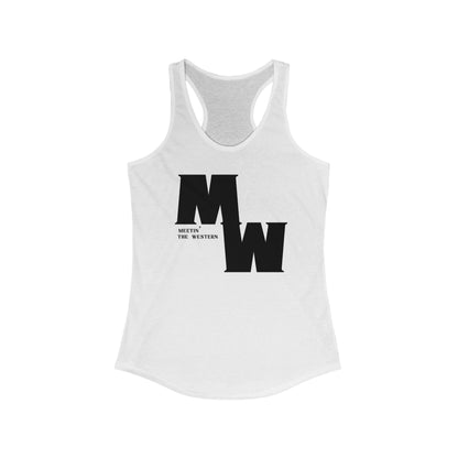 Meetin' The Western logo Women's Ideal Racerback Tank