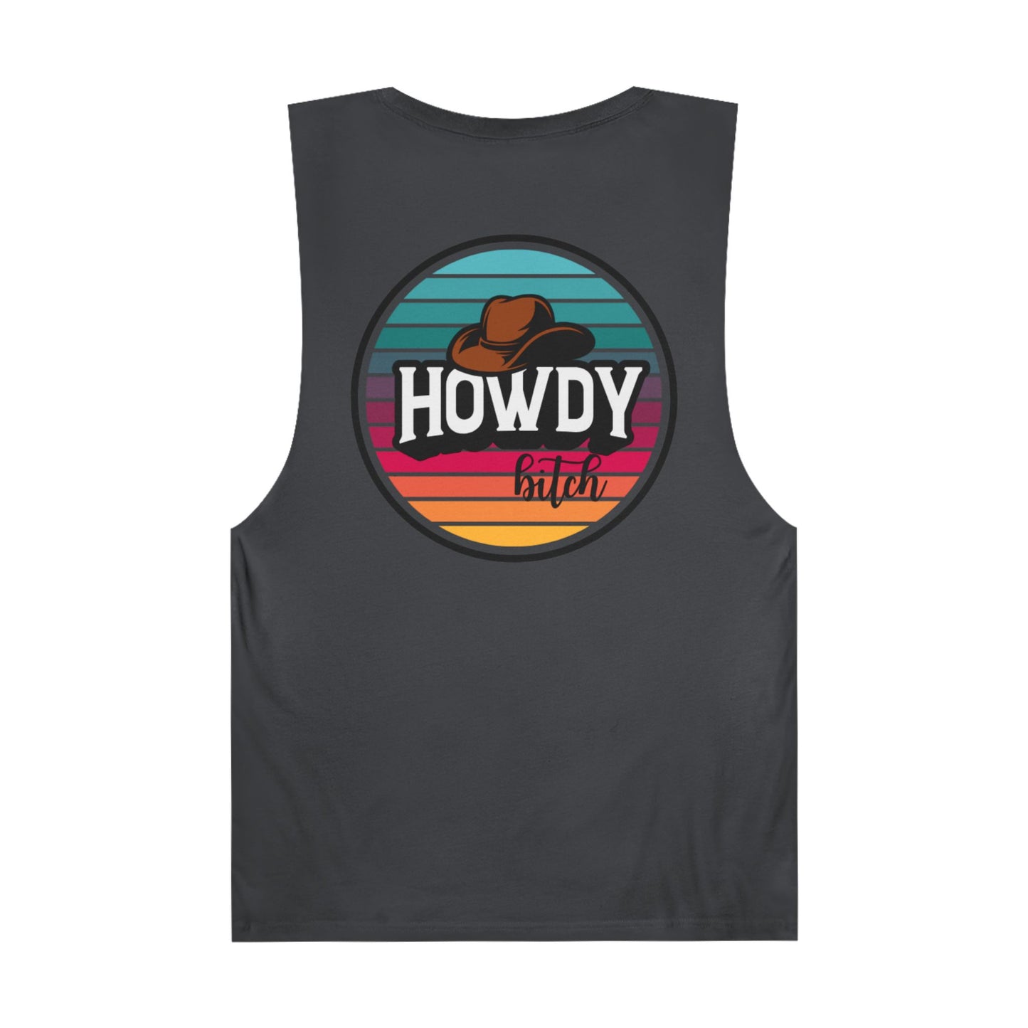 Howdy bitch colourful Unisex Barnard Tank Top