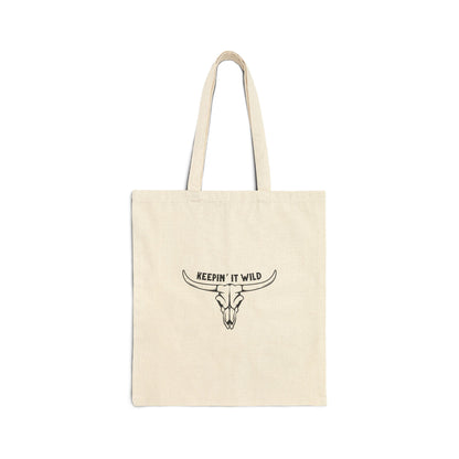 Keepin' it wild Cotton Canvas Tote Bag