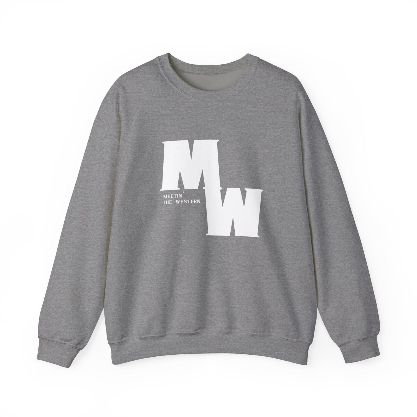 Meetin' The Western logo Unisex Heavy Blend™ Crewneck Sweatshirt