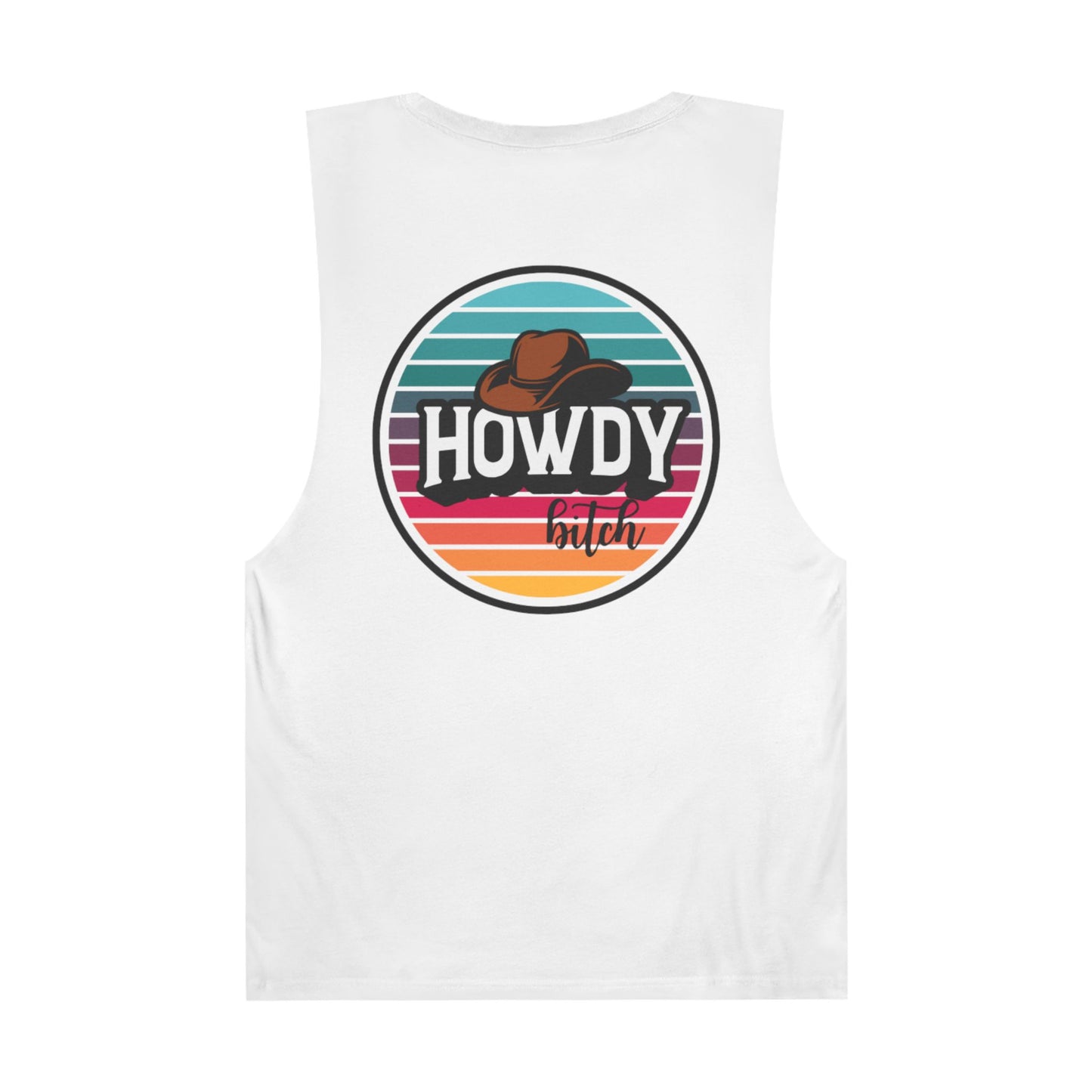 Howdy bitch colourful Unisex Barnard Tank Top